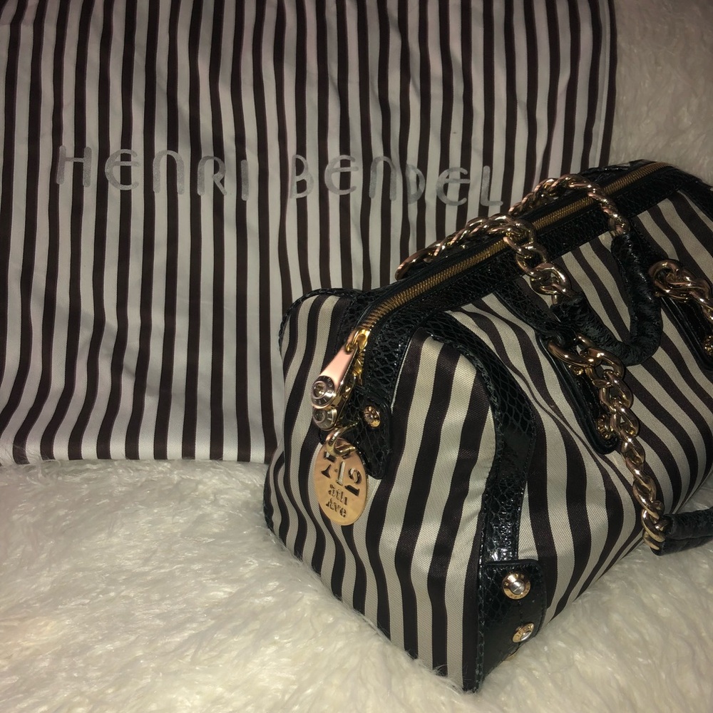 Henri Bendel barrel style bag